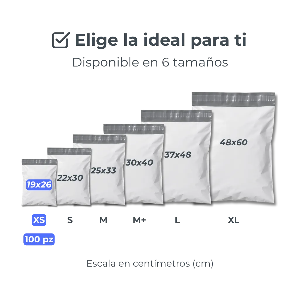Bolsas de Envío en Diferentes Medidas