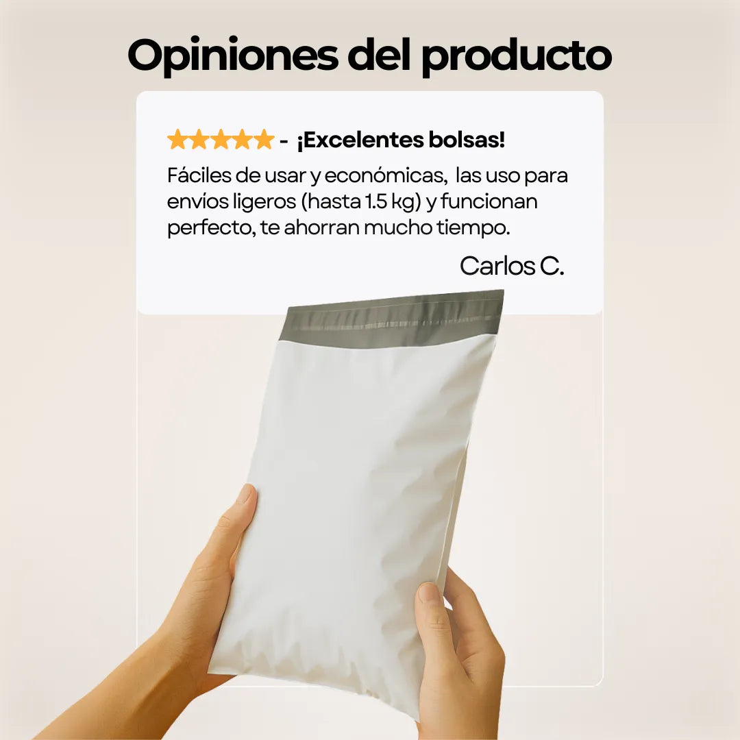 Bolsas de Envío en Diferentes Medidas