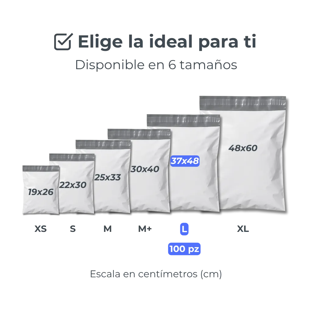 Bolsas de Envío en Diferentes Medidas