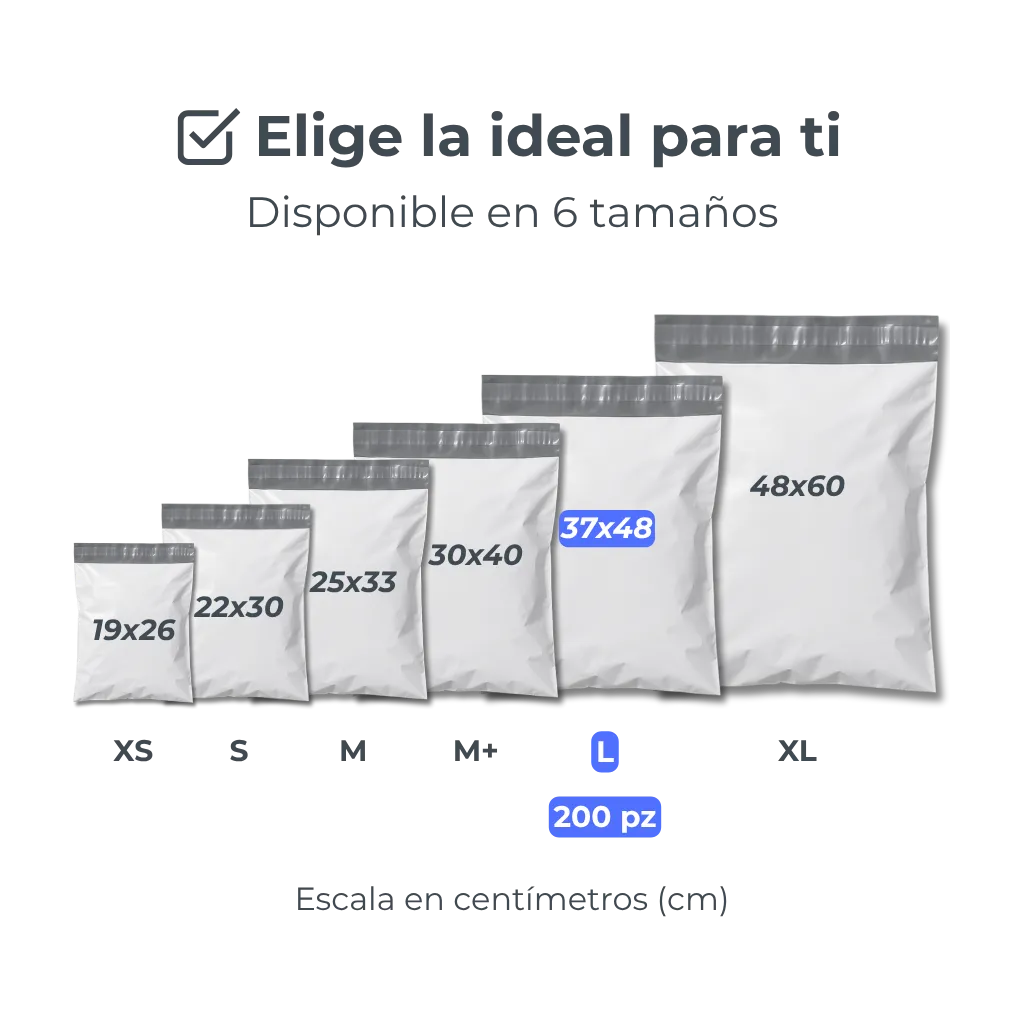 Bolsas de Envío en Diferentes Medidas