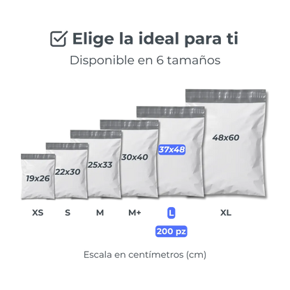 Bolsas de Envío en Diferentes Medidas