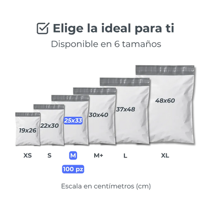 Bolsas de Envío en Diferentes Medidas
