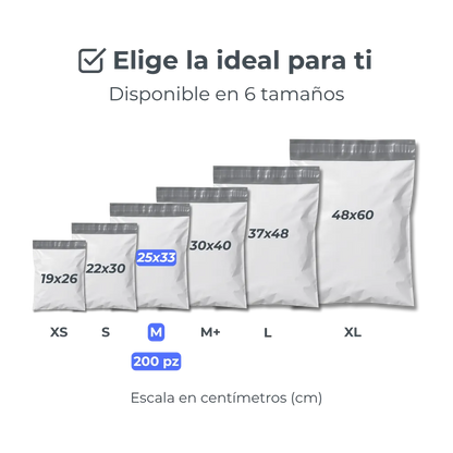 Bolsas de Envío en Diferentes Medidas