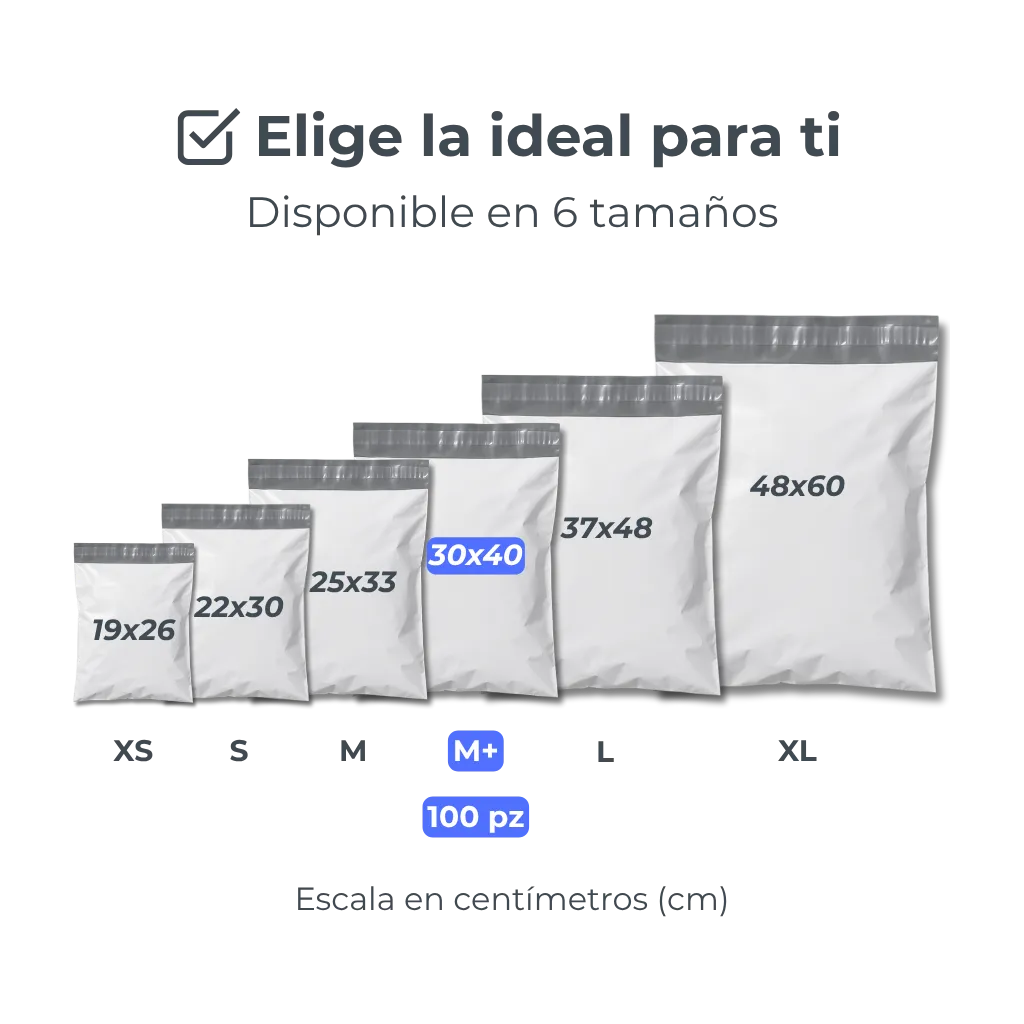 Bolsas de Envío en Diferentes Medidas