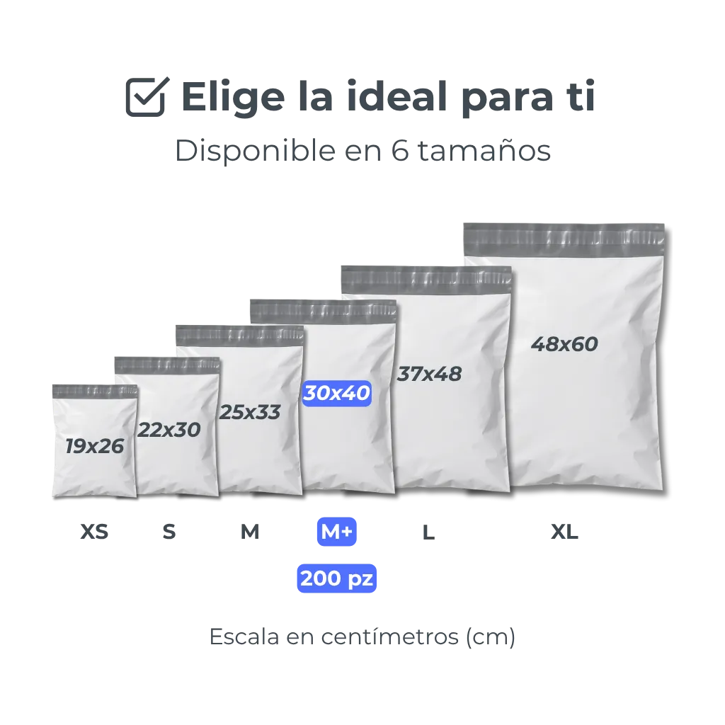 Bolsas de Envío en Diferentes Medidas