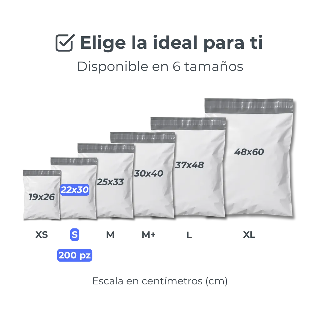 Bolsas de Envío en Diferentes Medidas
