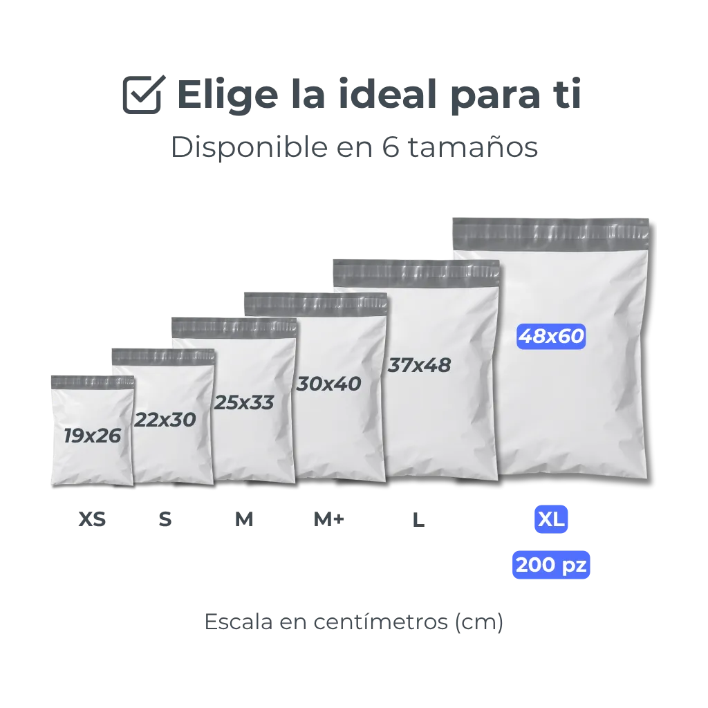 Bolsas de Envío en Diferentes Medidas