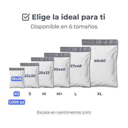 Bolsas de Envío en Diferentes Medidas