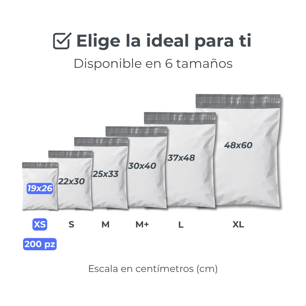Bolsas de Envío en Diferentes Medidas