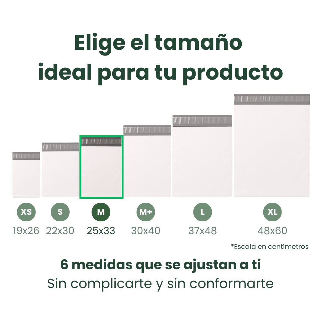 Bolsas para Envíos de Diferentes Medidas