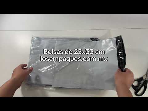 Portada video youtube los empaques bolsas para envío 25x33 cm